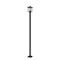 Z-Lite Aspen 1 Light Outdoor Post Mounted Fixture, Oil Rubbed Bronze And Clear Seedy 554PHMS-536P-ORB - alternate 1